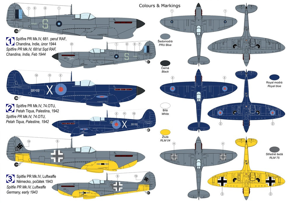 Kovozavody Prostejov KPM72500 1:72 Supermarine Spitfire Pr.IV (ex-Sword)