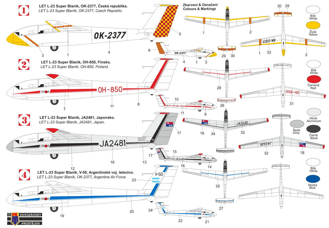 Kovozavody Prostejov 72520 1:72 Let L-23 'International' new tool