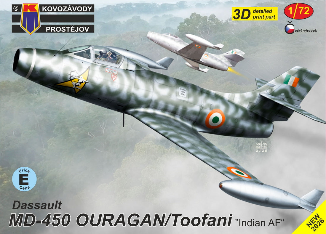 Kovozavody Prostejov 72528 1:72 Dassault MD.450 Toofani 'Indian AF'