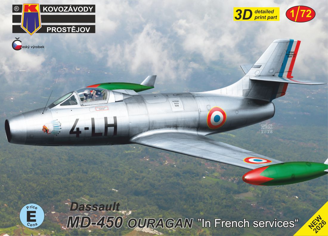Kovozavody Prostejov 72531 1:72 Dassault MD.450 Ouragan 'French AF'