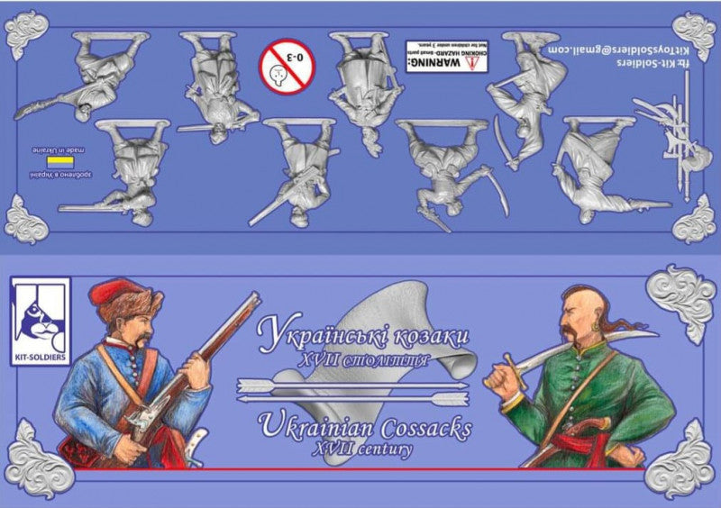 Kit-Soldiers KS32013 1:32 Ukrainian Cossacks, XVII century (packed in a poly bag. no box)