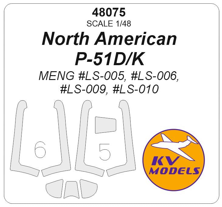 KV Models KV48075 1:48 North-American P-51D/K