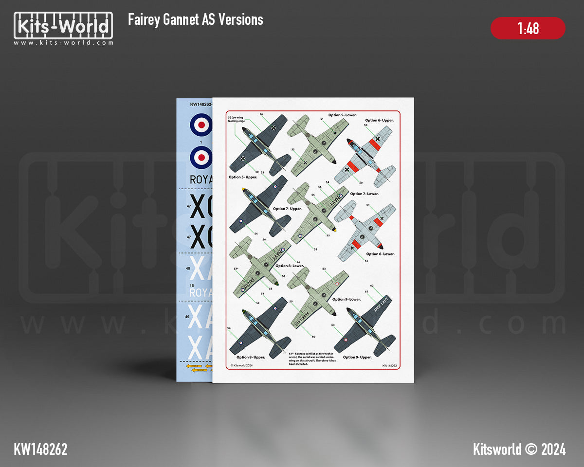 Kits-World 148262 1:48 Fairey Gannet AS.6