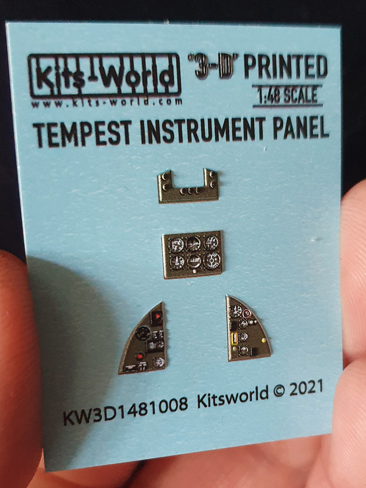 Kits-World 3D1481008 1:48 Full Colour 3D Decals - Hawker Tempest Mk.II/V Cockpit Instrument Panel