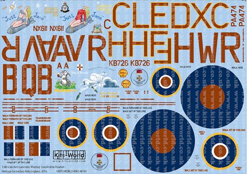 Kits-World KW148147 1:48 Avro Lancaster's Lincolnshire Aviation Heritage Centre, East Kirkby, England, 2014