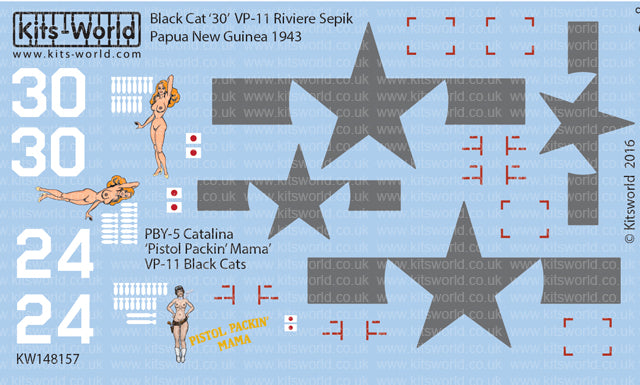 Kits-World KW148157 1:48 Catalina Black Cat