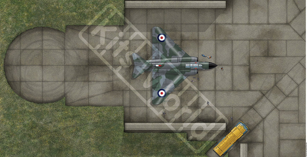 Kits-World B72-504 1:72 RAF Coltishall, Norfolk, United Kingdom, 1950's-1970's. 875mm(W) x 450mm(H)