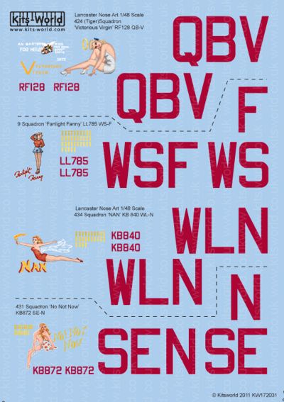 Kits-World KW172031 1:72 Avro Lancaster B.I/III