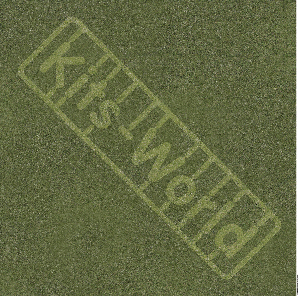 Kits-World B144-494 1:144 Plain Grass (Solid). 225mm(W) x 225mm(H)