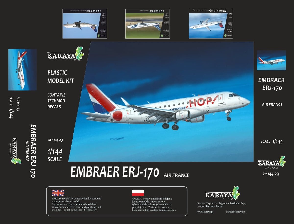 Karaya 144-23 1:144 Embraer ERJ-170 Air France HOP! (ex-Hasegawa)