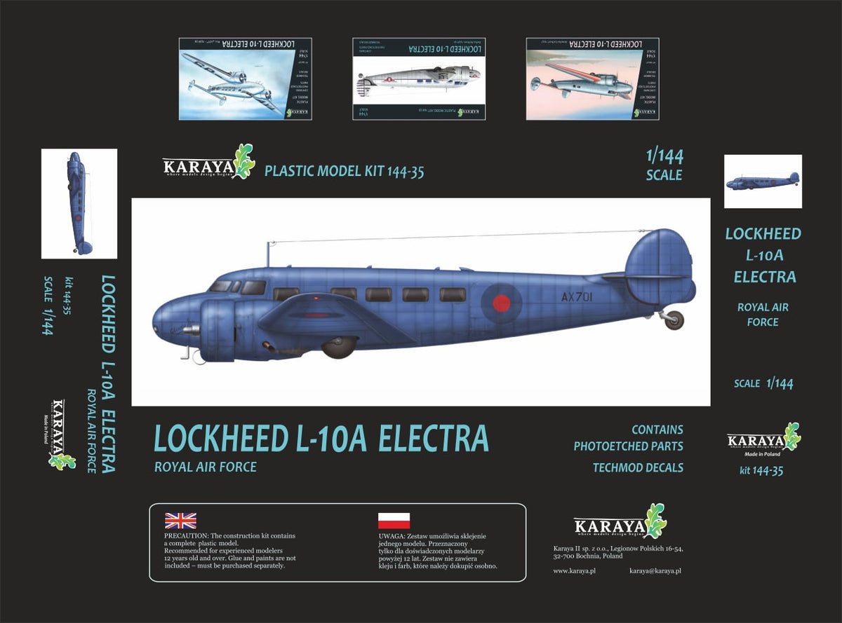 Karaya 144-35 1:144 Lockheed L-10A Electra RAF