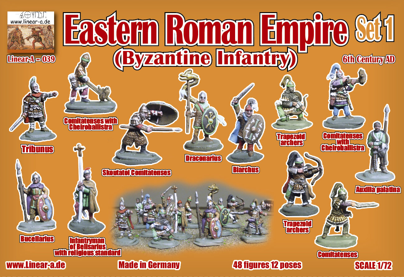 Linear-A 039 1:72 Eastern Roman Empire (Byzantine Infantry) Set 1
