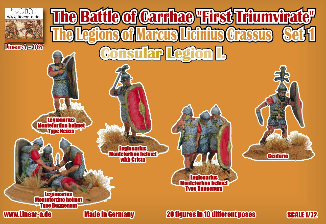 Linear-A LA067 1:72 The Battle of Carrhae 'First Triumvirate' The Legions of Marcus Licinius Crassus Set 1 (3D-Printed)