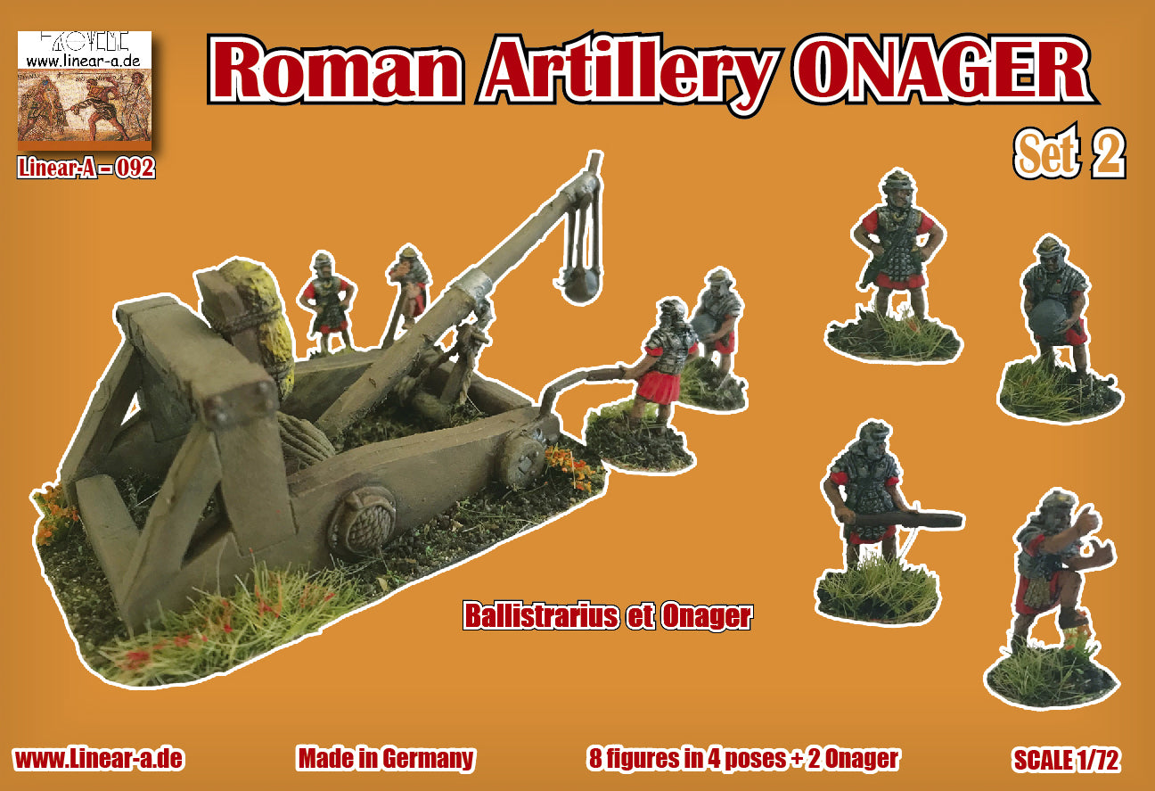 Linear-A 092 1:72 Roman Artillery Onager Set 2