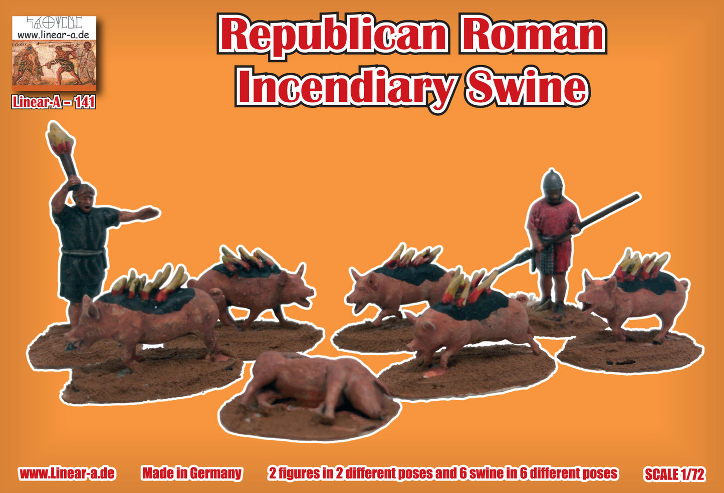 Linear-A LA141 1:72 Republican Roman Incendiary Swine (3D-Printed)