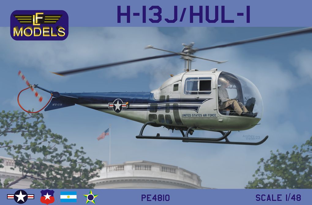 LF Models PE4810 1:48 H-13J/HUL-1 (US VIP Transport, US Navy, Brazil, Argentina, Chile)