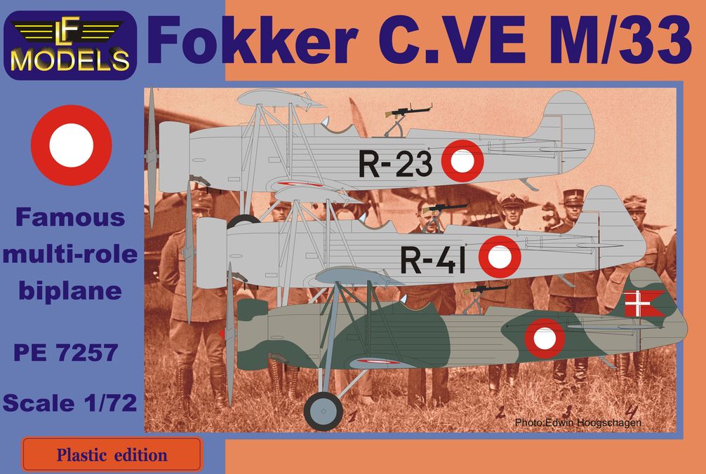 LF Models PE7257 1:72 Fokker C.VE M/33 (Denmark)