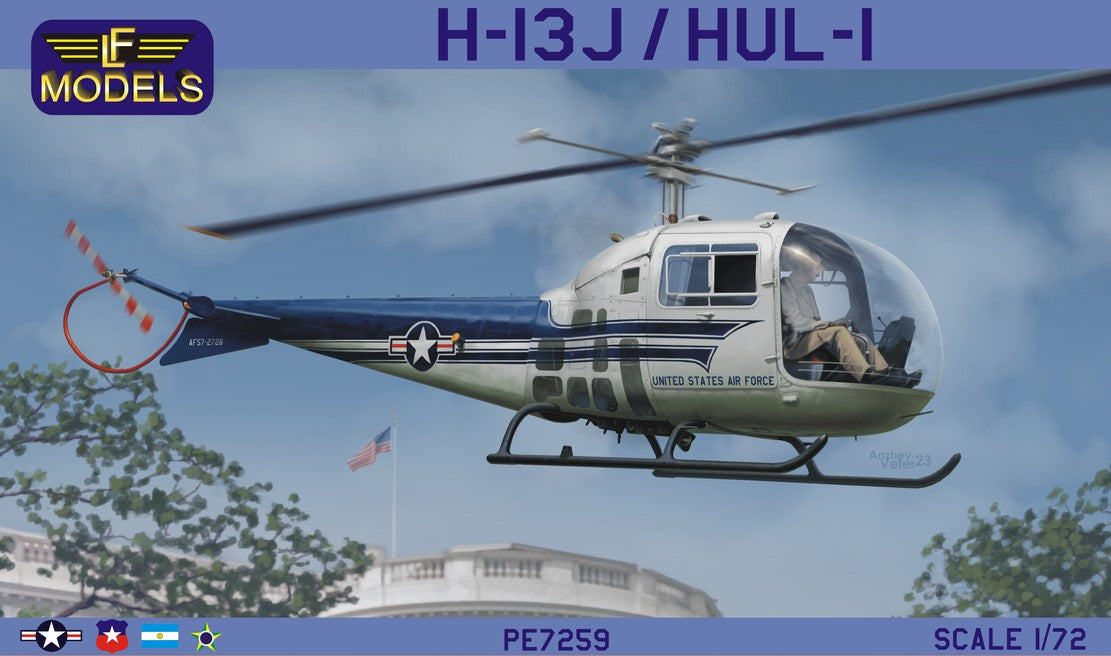 LF Models PE7259 1:72 H-13J/HUL-1 (US VIP Transport, US Navy, Brazil, Argentina, Chile)