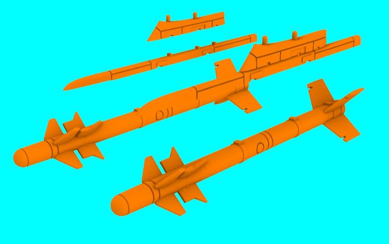 LF Models 3D4807 1:48 G.550 Magic Air-to-Air Missile 2pcs