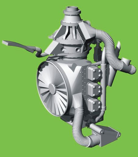 LF Models 3D4812 1:48 Piston Engine O-335 (3D-Printed)