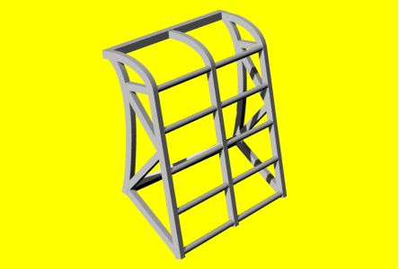 LF Models LF3D7236 1:72 Access ladder for the Aermacchi MB-326 Impala 3D-Printed