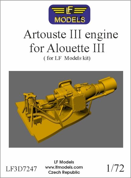 LF Models 3D7247 1:72 Artouste IIIB Engine (3D-Printed)