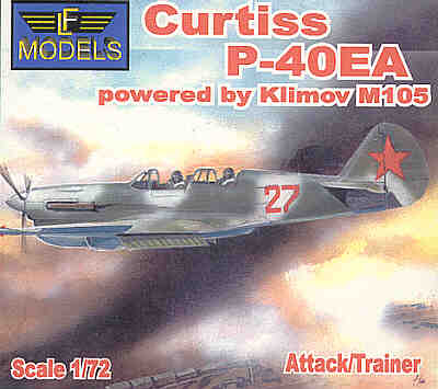 LF Models 72025 1:72 Curtiss P-40EA Attack/2 Seat Trainer with Klimov M105 Engine