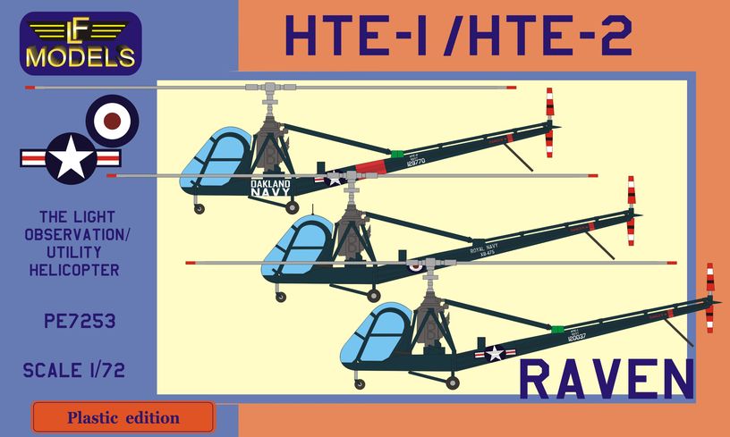 LF Models PE7253 1:72 Hiller HTE-1 / HTE-2 Raven (US Navy, Royal Navy)