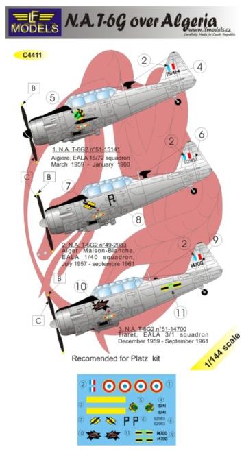 LF Models C4411 1:144 North-American T-6G Texan over Algeria