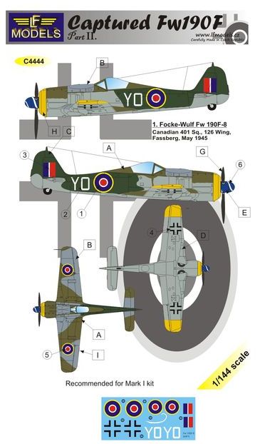 LF Models C4444 1:144 Captured Focke-Wulf Fw-190F-8 part 2