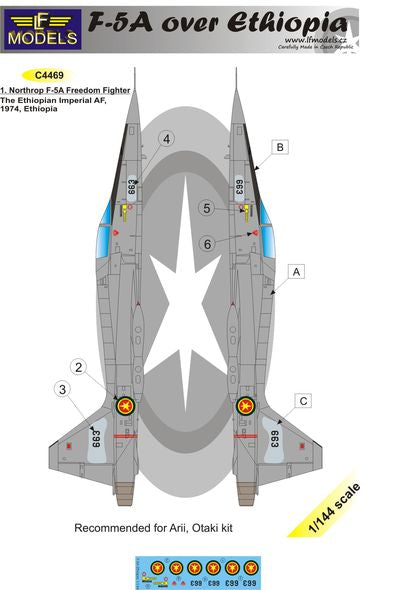 LF Models C4469 1:144 Northrop F-5A Freedom Fighter over Ethiopia
