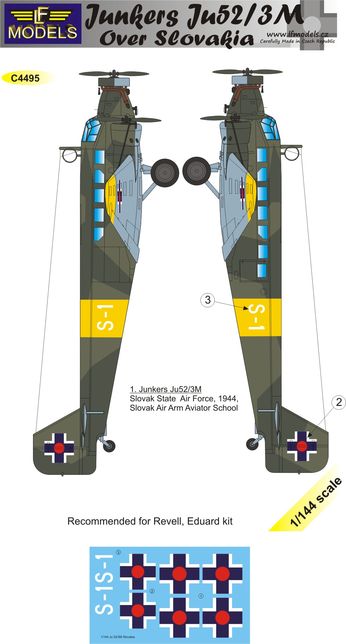 LF Models C4495 1:144 Junkers Ju-52/3M over Slovakia