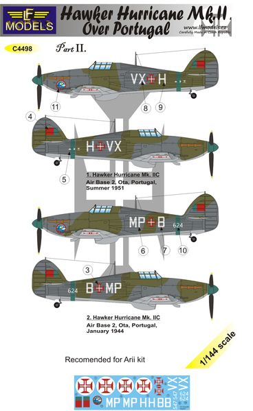 LF Models MC4498 1:144 Hawker Hurricane Mk.II over Portugal Part 2