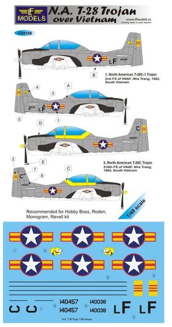 LF Models C48106 1:48 North-American T-28 Trojan over Vietnam