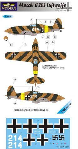 LF Models MC4814 1:48 Macchi C.202 Luftwaffe