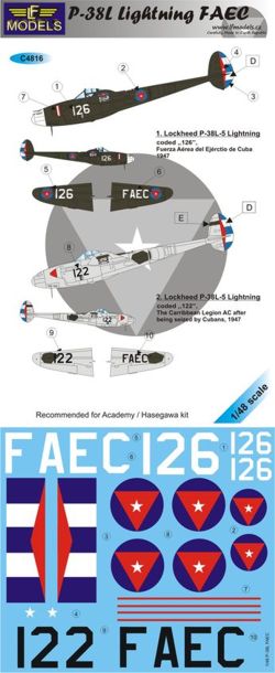 LF Models MC4816 1:48 Lockheed P-38L Lightning FAEC