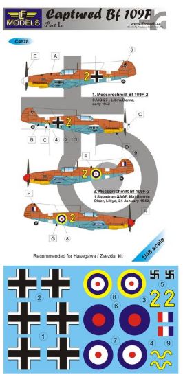 LF Models MC4828 1:48 Captured Messerschmitt Bf-109F Part I