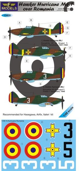 LF Models MC4835 1:48 Hawker Hurricane Mk.I over Romania