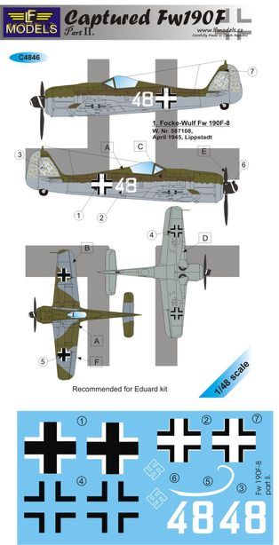 LF Models C4846 1:48 Captured Focke-Wulf Fw-190F Part II