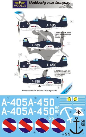 LF Models C4852 1:48 Grumman Hellcats over Uruguay