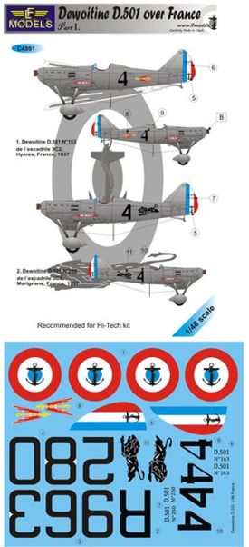 LF Models C4861 1:48 Dewoitine D.501 over France - Part 1