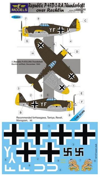 LF Models C4869 1:48 Republic P-47D-2-RA Thunderbolt over Rechlin
