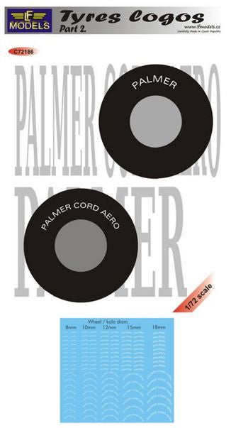 LF Models C72186 1:72 Tyre manufacturer logos - Part II. Palmer and Palmer Cord Aero
