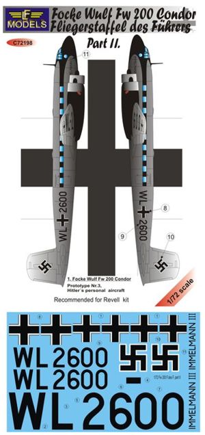 LF Models C72198 1:72 Focke-Wulf Fw-200 Condor Vol II