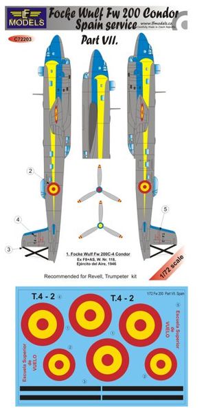 LF Models C72203 1:72 Focke-Wulf Fw-200C-4 Condor Spain Service