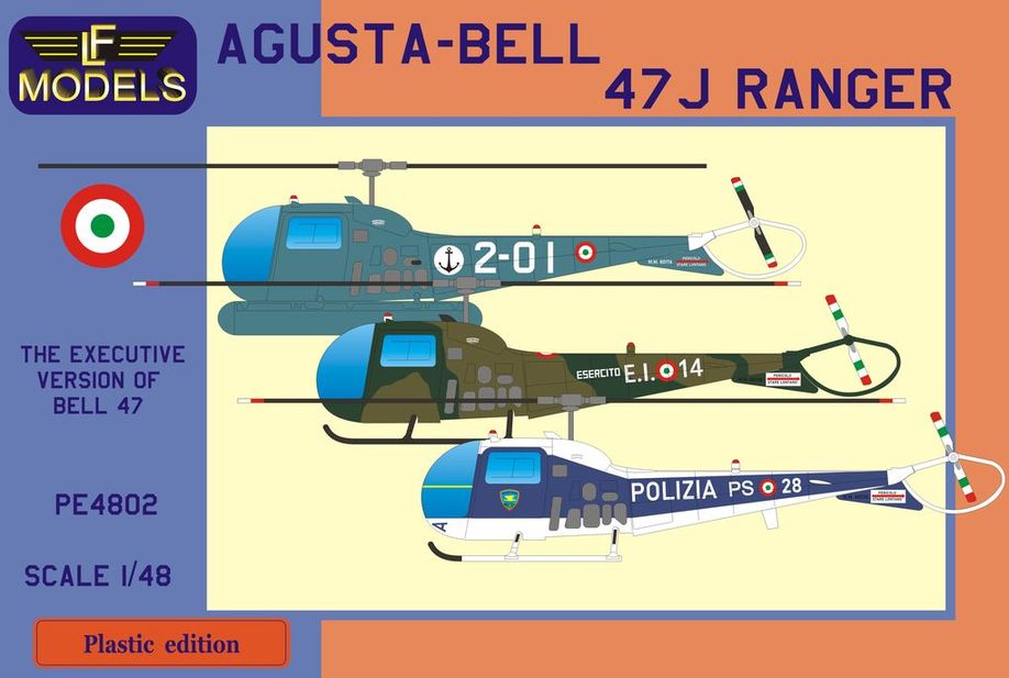 LF Models PE4802 1:48 Agusta-Bell 47J Ranger (Italian Navy, Italian Army, Italian Police