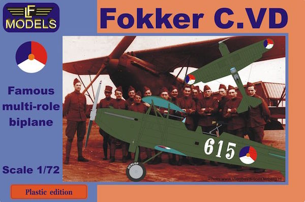 LF Models PE7201 1:72 Fokker C.VD with decals for 4 x Holland camouflaged 1936-40