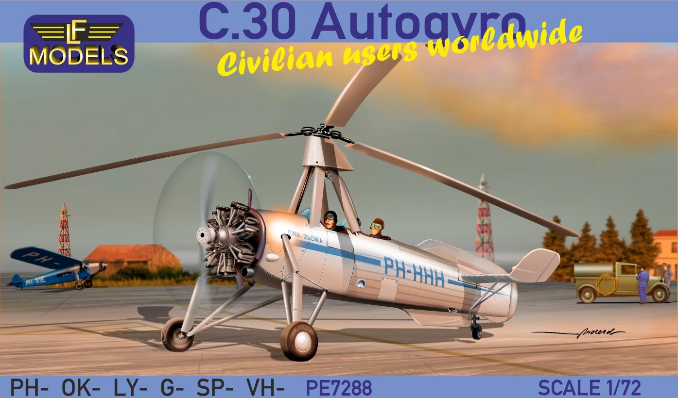 LF Models PE7288 1:72 C.30 Autogyro Civilian users worldwide