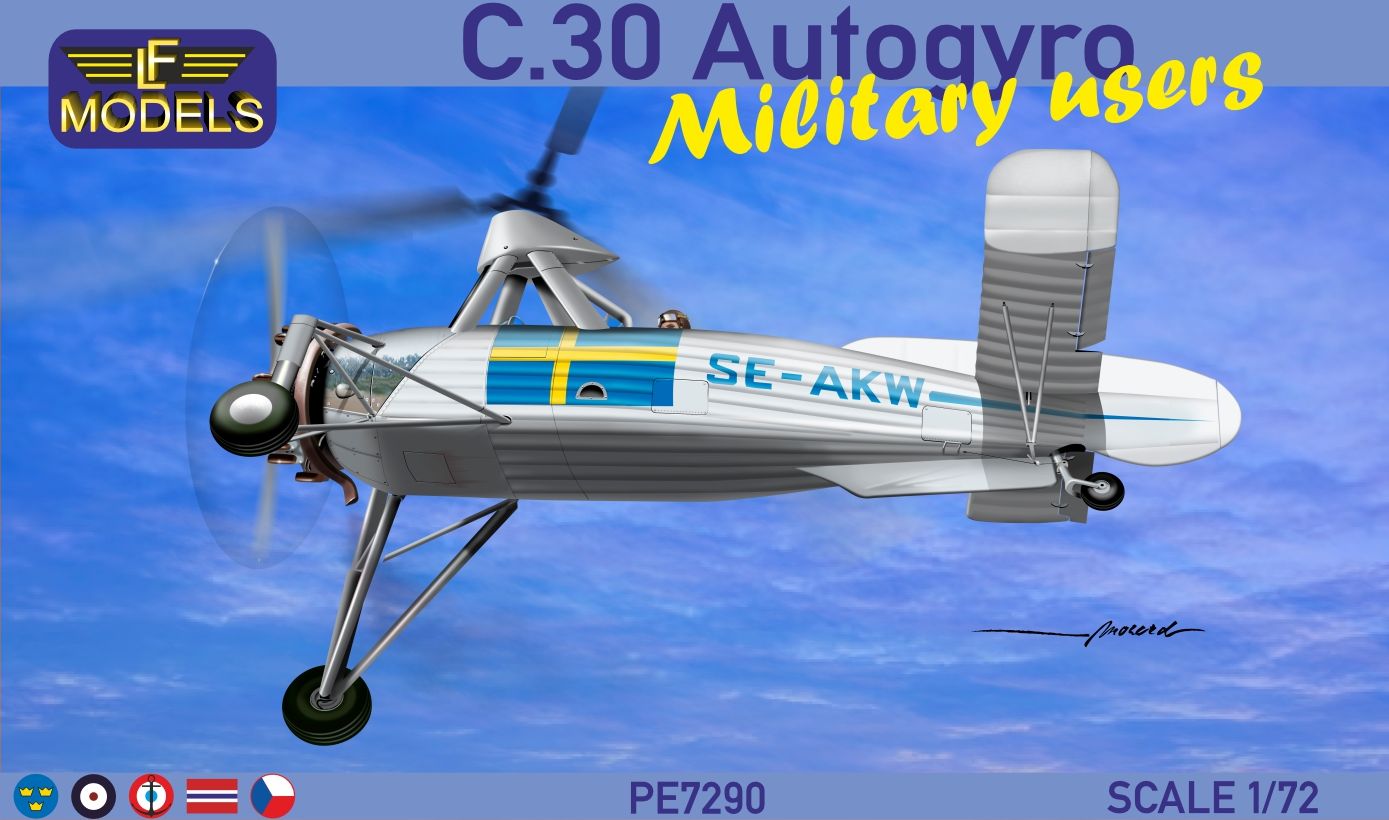 LF Models PE7290 1:72 C.30 Autogyro Military users.