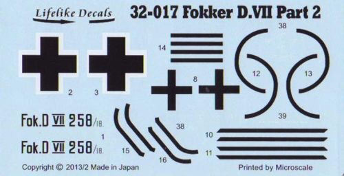Lifelike 32017 1:32 Fokker D.VII part 2